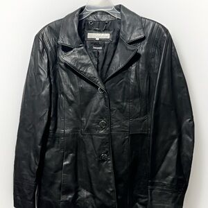 Wilsons Black Leather Jacket Women’s Large